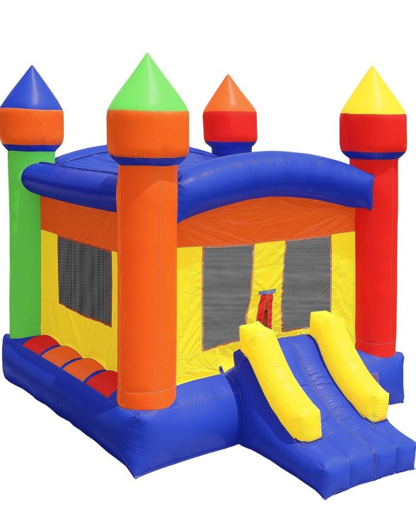 Rainbow Bounce House w/slide Jumper Combo